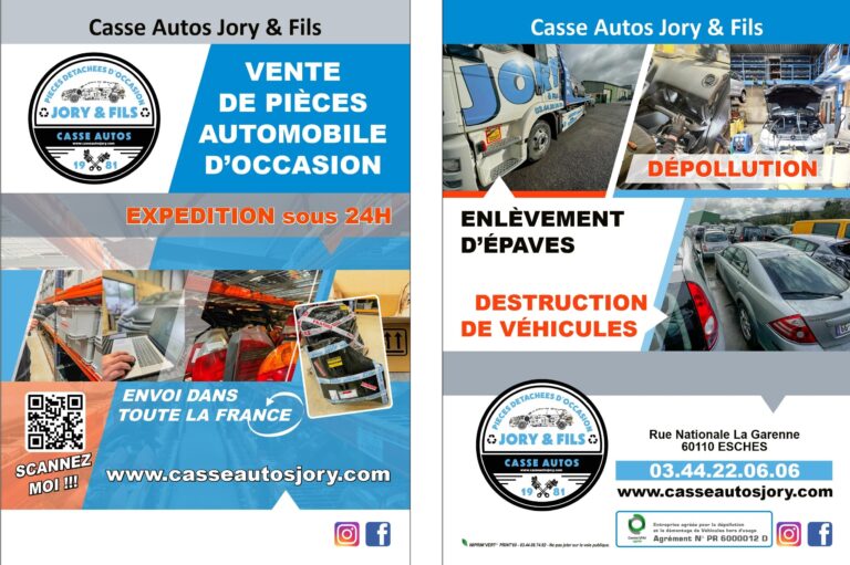 Publication Jory & Fils : FLYERS à votre disposition