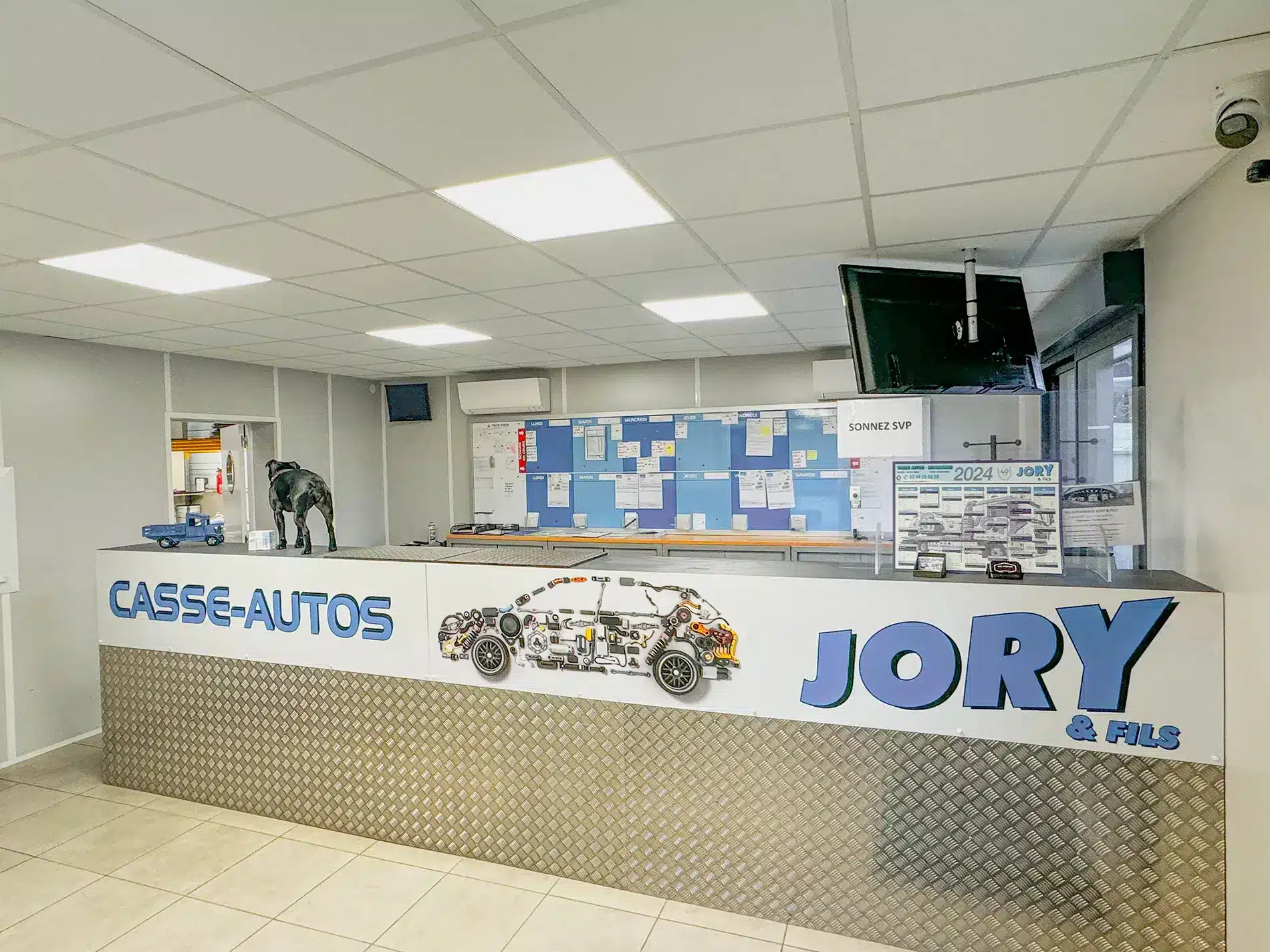 Comptoir d’accueil de Casse Autos Jory & Fils